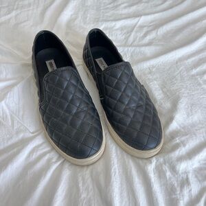 Black Quilted Steve Madden Shoes